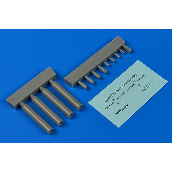 Aerobonus 720031 1/72 Compressed Gas Bottles Acetylene Resin Kit Aerobonus 720031 1/72 Compressed Gas Bottles Acetylene Resin Kit