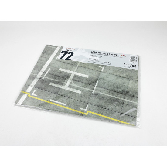 Red Fox Db-72001 1/72 3d Diorama Base Modern Nato Airfield Type 1 300x230mm