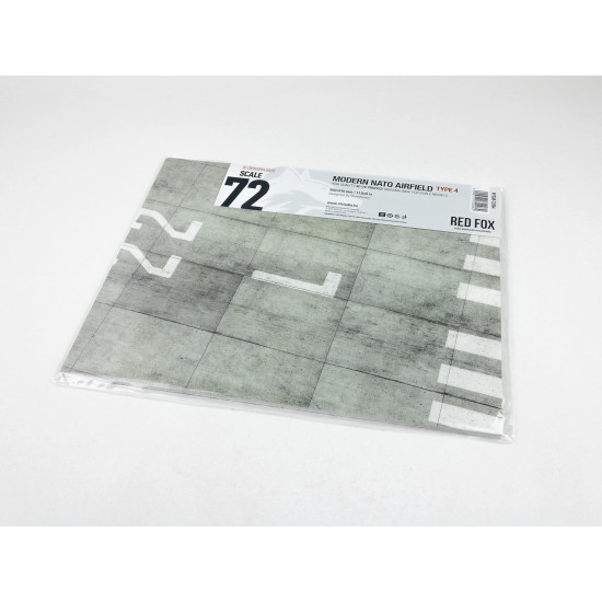 Red Fox Db-72004 1/72 3d Diorama Base Modern Nato Airfield Type 4 300x230mm