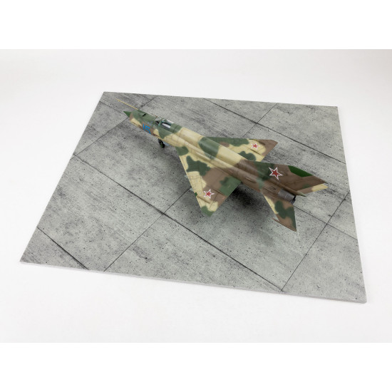 Red Fox Db-48014 1/48 3d Diorama Base Concrete Base Rectangular Type 4 380x320mm Red Fox Db-48014 1/48 3d Diorama Base Concrete Base Rectangular Type 4 380x320mm