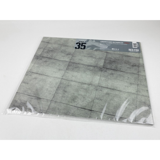 Red Fox Db-35001 1/35 3d Diorama Base Concrete Base Rectangular Type 5 380x320mm Red Fox Db-35001 1/35 3d Diorama Base Concrete Base Rectangular Type 5 380x320mm
