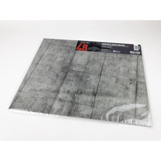 Red Fox Db-48016 1/48 3d Diorama Base Concrete Base Square Type 4 380x320mm Red Fox Db-48016 1/48 3d Diorama Base Concrete Base Square Type 4 380x320mm