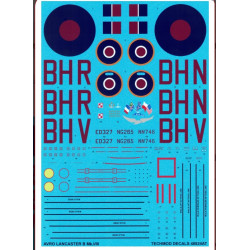 Techmod 48824 1/48 Avro Lancaster B Mk I Decal For Aircraft