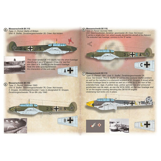 Print Scale 72-538 1/72 Messerschmitt Bf-110 Part 1 Print Scale 72-538 1/72 Messerschmitt Bf-110 Part 1