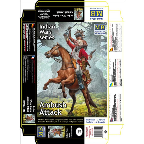 Master Box 35248 1/35 Indian Wars Series Ambush Attack Plastic Model Kit Master Box 35248 1/35 Indian Wars Series Ambush Attack Plastic Model Kit