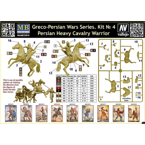 Master Box 32014 1/32 Greco-persian Wars Series Kit 4 Persian Heavy Cavalry Warrior Plastic Model Kit Master Box 32014 1/32 Greco-persian Wars Series Kit 4 Persian Heavy Cavalry Warrior Plastic Model Kit