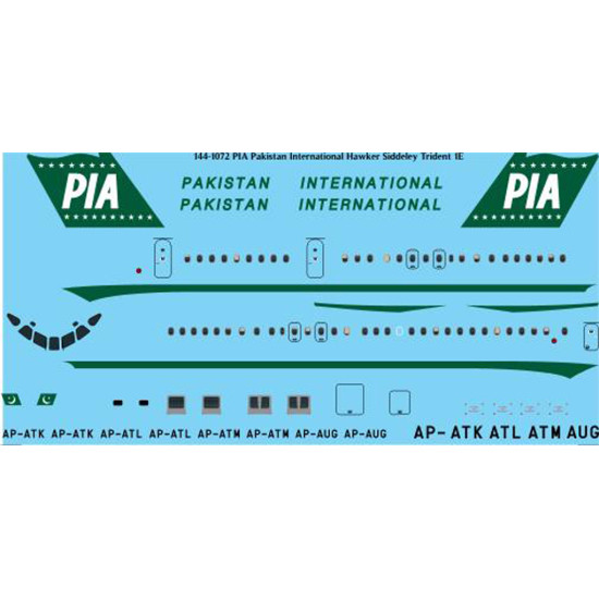 26decals 144-1072 1/144 Pia Trident 1e Laser Decal