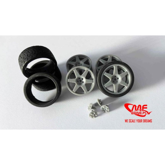 Mf-zone Tk24105 1/24 Speedline 18inch Pirelli Tyres Subaru Impreza Wrx Hasegawa Resin Kit