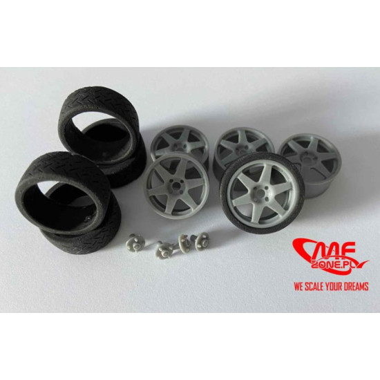 Mf-zone Tk24107 1/24 Speedline 18inch Pirelli Tyres Toyota Corolla Wrc Hasegawa Resin Kit