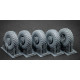 Scalex Wm-35015s 1/35 Gaz Tiger V1 Sagged Wheel Set For Meng