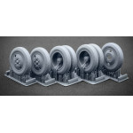 Scalex Ww-35002s 1/35 Zis-5 Sagged Wheel Set For Hobbyboss
