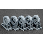 Scalex Wm-35020s 1/35 L Rover 88 6 5 Small Sagged Wheel Set For Ak-interactive
