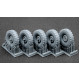 Scalex Wm-35020s 1/35 L Rover 88 6 5 Small Sagged Wheel Set For Ak-interactive