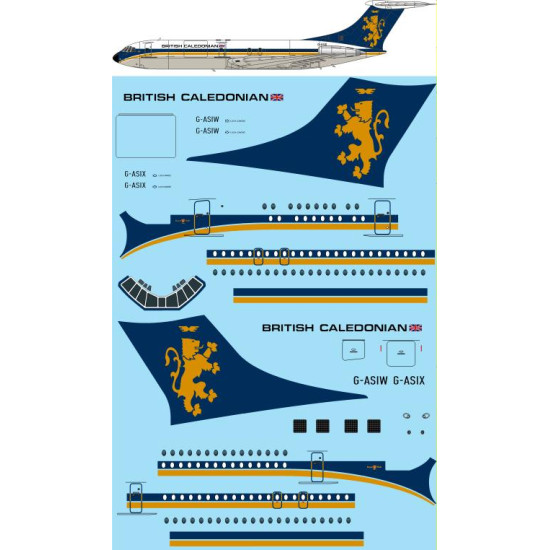 26decals 72-159 1/72 British Caledonian Vc10 Decal For Aircraft