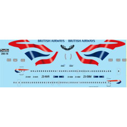 26decals 200-16 1/200 British Airways Chatham Boeing 727-200 Laser Decal