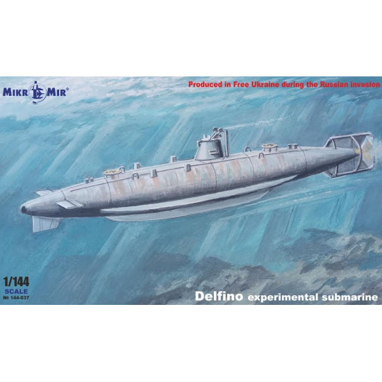 Mikro Mir 144-037 1/144 Delfino Submarine Plastic Model Kit Mikro Mir 144-037 1/144 Delfino Submarine Plastic Model Kit