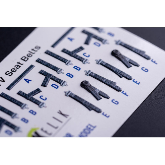 Kelik K35044 1/35 M1240a M-atv Seat Belts - Interior 3d Decals For Rfm Kit