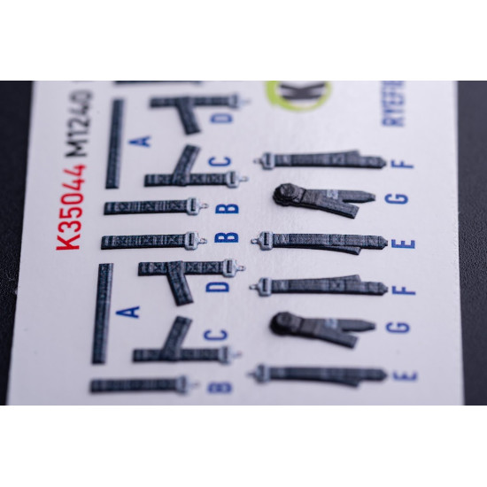 Kelik K35044 1/35 M1240a M-atv Seat Belts - Interior 3d Decals For Rfm Kit