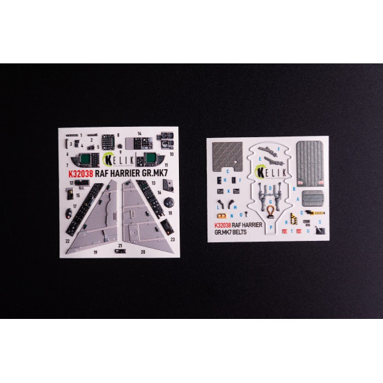 Kelik K32038 1/32 Gr Mk7 Harrier - Interior 3d Decals For Trumpeter Kit Kelik K32038 1/32 Gr Mk7 Harrier - Interior 3d Decals For Trumpeter Kit