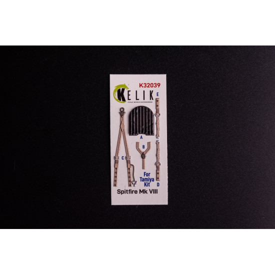 Kelik K32039 1/32 Spitfire Mk Viii - Interior 3d Decals For Tamiya Kit