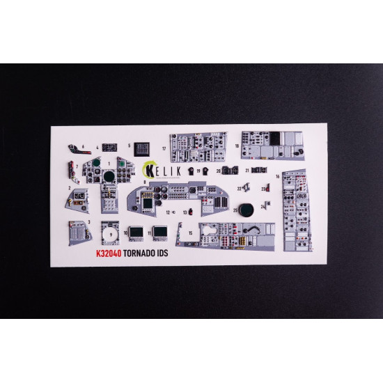 Kelik K32040 1/32 Tornado Ids - Interior 3d Decals For Italeri Kit