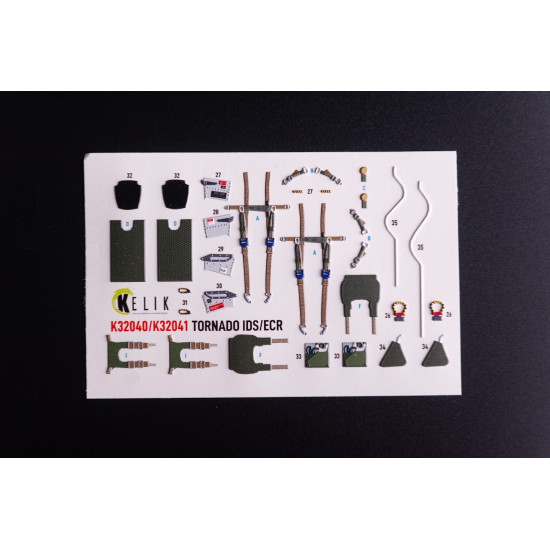 Kelik K32040 1/32 Tornado Ids - Interior 3d Decals For Italeri Kit