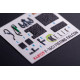 Kelik K48129 1/48 F-16cj - Interior 3d Decals For Hasegawa Kit