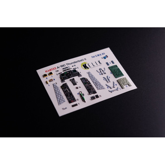 Kelik K48133 1/48 A-10c - Interior 3d Decals For Gwh Kit Kelik K48133 1/48 A-10c - Interior 3d Decals For Gwh Kit