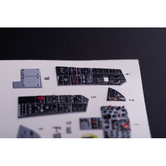 Kelik K48134 1/48 F-101b Voodoo - Interior 3d Decals For Zimi Model/Kittyhawk Kit Kelik K48134 1/48 F-101b Voodoo - Interior 3d Decals For Zimi Model/Kittyhawk Kit
