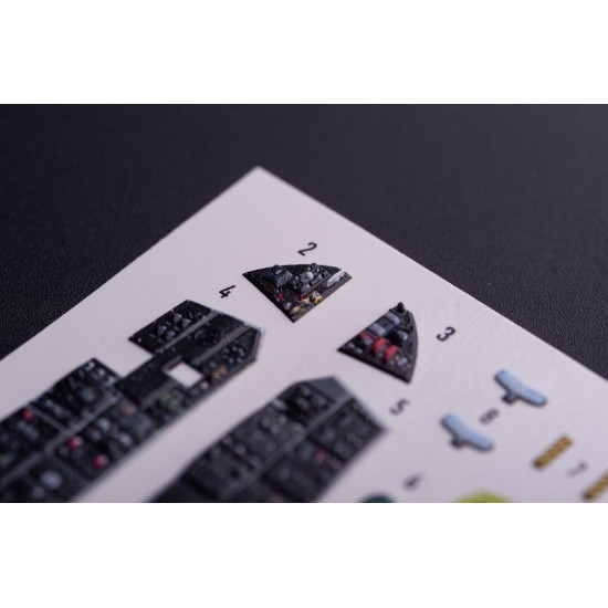 Kelik K48135 1/48 F-101a/C Voodoo - Interior 3d Decals For Zimi Model/Kittyhawk Kit