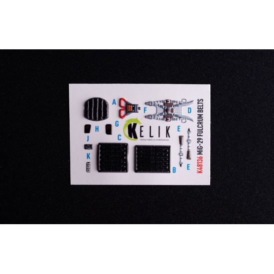 Kelik K48136 1/48 Mig-29c 9-13 Fulcrum Interior 3d Decals For Gwh Kelik K48136 1/48 Mig-29c 9-13 Fulcrum Interior 3d Decals For Gwh