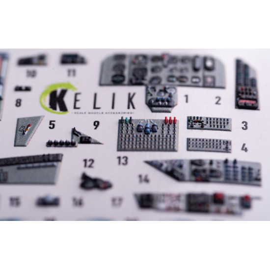 Kelik K48136 1/48 Mig-29c 9-13 Fulcrum Interior 3d Decals For Gwh Kelik K48136 1/48 Mig-29c 9-13 Fulcrum Interior 3d Decals For Gwh