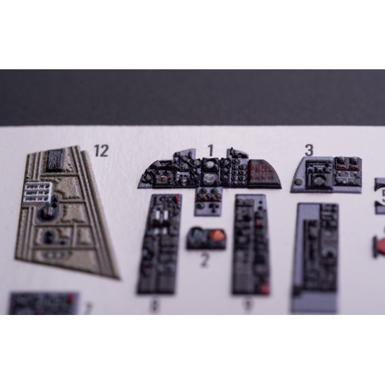 Kelik K72068 1/72 Rf-4b - Interior 3d Decals For Hasegawa Kit Kelik K72068 1/72 Rf-4b - Interior 3d Decals For Hasegawa Kit