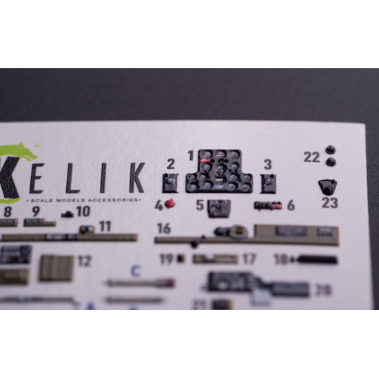 Kelik K72199 1/72 H-75a1/Ar - Interior 3d Decals For Arma Hobby Kit Kelik K72199 1/72 H-75a1/Ar - Interior 3d Decals For Arma Hobby Kit