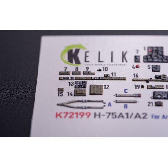 Kelik K72199 1/72 H-75a1/Ar - Interior 3d Decals For Arma Hobby Kit Kelik K72199 1/72 H-75a1/Ar - Interior 3d Decals For Arma Hobby Kit