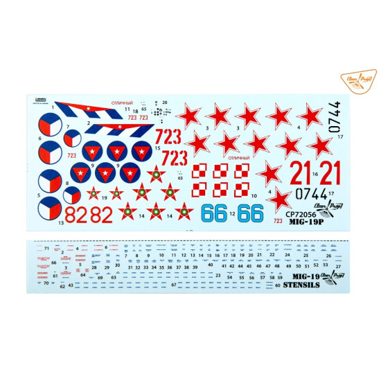 Clear Prop 72056 1/72 Mig-19p Plastic Model Aircraft