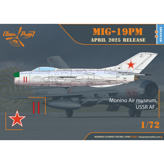 Clear Prop 72057 1/72 Mig-19pm Plastic Model Aircraft