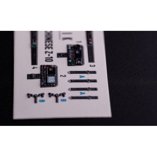 Kelik K72206 1/72 Z-10 Chinese - Interior 3d Decals For Hobbyboss Kit