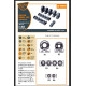 Clear Prop Cpa48106 1/48 Jaguar Wheels Set Weighted For Airfix Kit Clear Prop Cpa48106 1/48 Jaguar Wheels Set Weighted For Airfix Kit