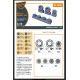 Clear Prop Cpa72175 1/72 Mig-19 Wheel Set For Cp Kits Clear Prop Cpa72175 1/72 Mig-19 Wheel Set For Cp Kits