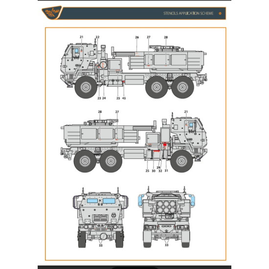 Clear Prop Cpd35001 1/35 M142 Himars In Ukrainian Armed Forces Decal Set For Trumpeter Foreart Kits