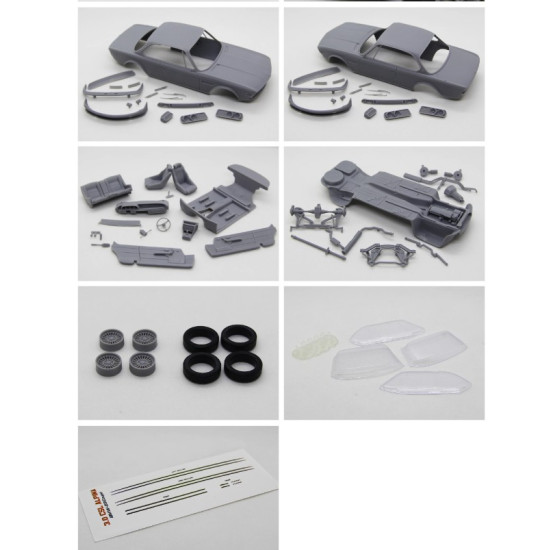 Diolex Dp24168 1/24 3d Print Resin Kit Alpina B2 Bmw E9 With Regular Decals Diolex Dp24168 1/24 3d Print Resin Kit Alpina B2 Bmw E9 With Regular Decals