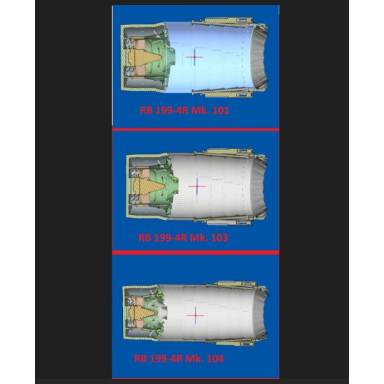 Katran 4872 1/48 Panavia Tornado Adv F3 Exhaust Nozzles Rb 199-4r Mk104 Opened For Revell/Eduard Katran 4872 1/48 Panavia Tornado Adv F3 Exhaust Nozzles Rb 199-4r Mk104 Opened For Revell/Eduard