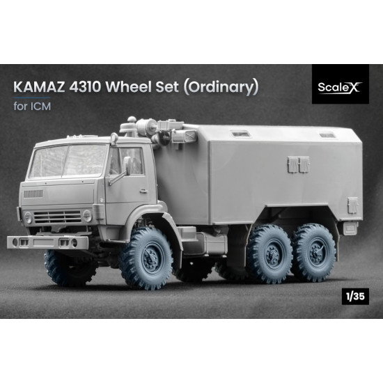 Scalex Wm-35008 1/35 Kamaz 4310 Ordinary Wheel Set Scalex Wm-35008 1/35 Kamaz 4310 Ordinary Wheel Set