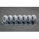 Scalex Wm-35008s 1/35 Kamaz 4310 Sagged Wheel Set For Icm Scalex Wm-35008s 1/35 Kamaz 4310 Sagged Wheel Set For Icm