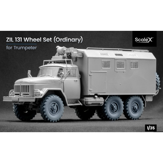 Scalex Wm-35018 1/35 Zil 131 Ordinary Wheel Set For Trumpeter Scalex Wm-35018 1/35 Zil 131 Ordinary Wheel Set For Trumpeter