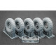 Scalex Wm-35023 1/35 Unimog 404 11 0r20 Xordinary V2 Ordinary Wheel Set Scalex Wm-35023 1/35 Unimog 404 11 0r20 Xordinary V2 Ordinary Wheel Set
