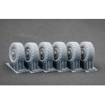 Scalex Wm-35024s 1/35 Himars Sagged Wheel Set For Foreart