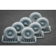Scalex Wm-72001s 1/72 Zil 131 Sagged Wheel Set For Icm