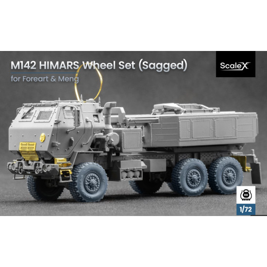 Scalex Wm-72002s 1/72 Himars Sagged Wheel Set For Foreart And Meng Scalex Wm-72002s 1/72 Himars Sagged Wheel Set For Foreart And Meng